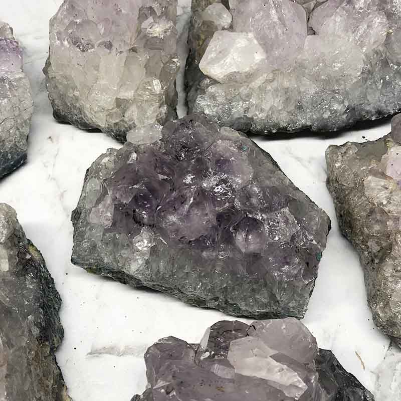 10kg Amethyst Rough Crystal with Terminated Point Parcel - S648 5 10kg Amethyst Rough Crystal with Terminated Point - S648 | Himalayan Salt Factory