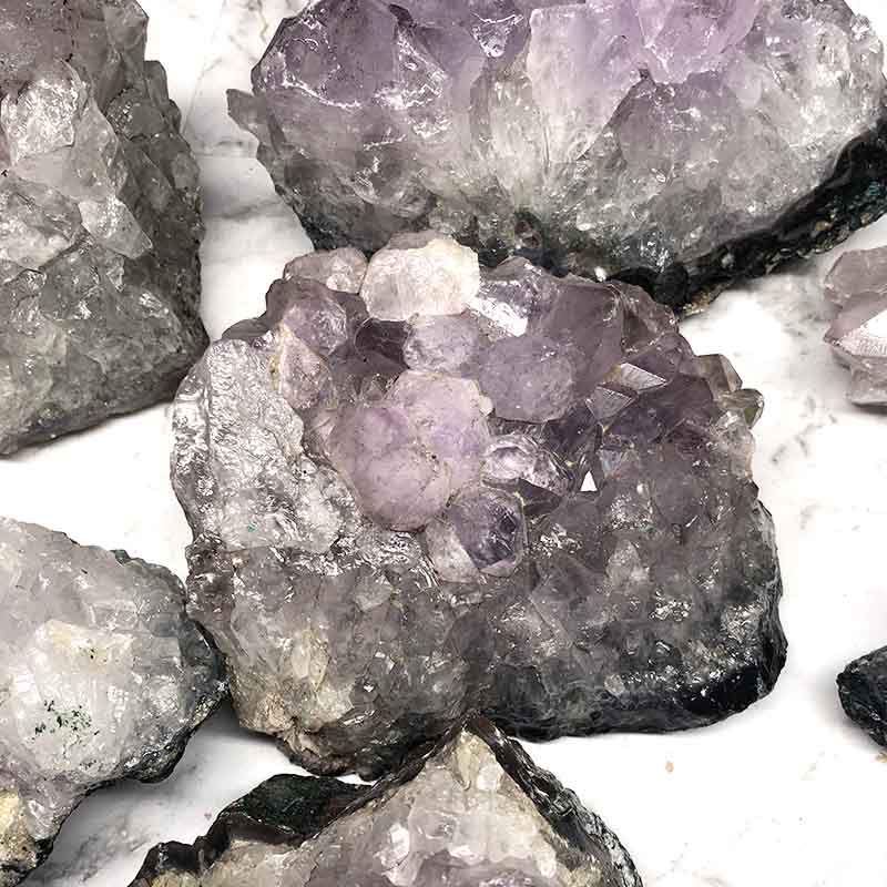 10kg Amethyst Rough Crystal with Terminated Point Parcel - S649 5 10kg Amethyst Rough Crystal with Terminated Point - S649 | Himalayan Salt Factory