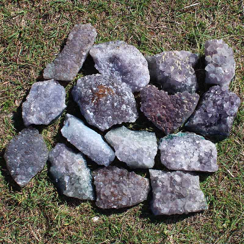 10kg Amethyst Rough Crystal with Terminated Point Parcel - S651 4 10kg Amethyst Rough Crystal with Terminated Point - S651 | Himalayan Salt Factory