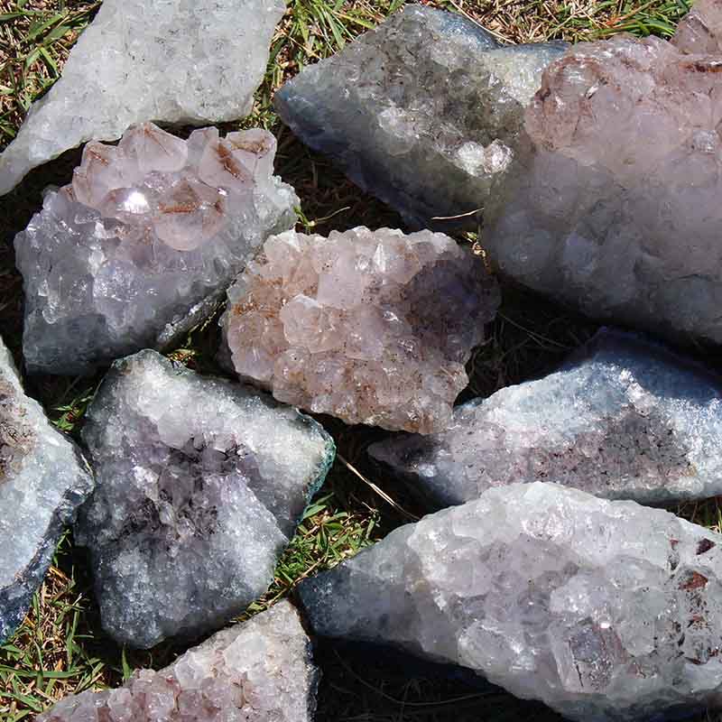 10kg Amethyst Rough Crystal with Terminated Point Parcel - S657 5 10kg Amethyst Rough Crystal with Terminated Point - S657 | Himalayan Salt Factory