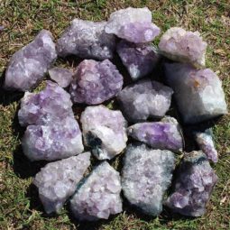 10kg Amethyst Rough Crystal with Terminated Point Parcel - S662 6 10kg Amethyst Rough Crystal with Terminated Point - S662 | Himalayan Salt Factory