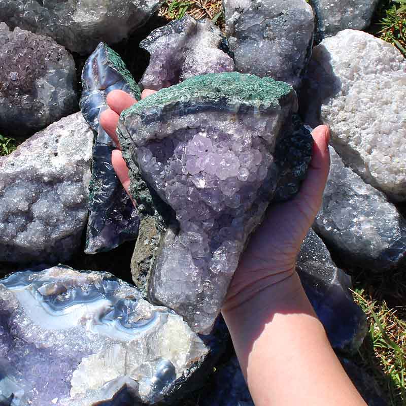 10kg Amethyst Rough Crystal with Terminated Point - S678 5 10kg Amethyst Rough Crystal with Terminated Point - S678 | Himalayan Salt Factory