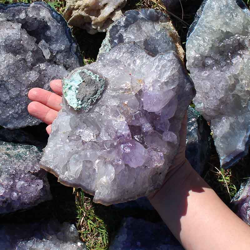10kg Amethyst Rough Crystal with Terminated Point - S679 5 10kg Amethyst Rough Crystal with Terminated Point - S679 | Himalayan Salt Factory