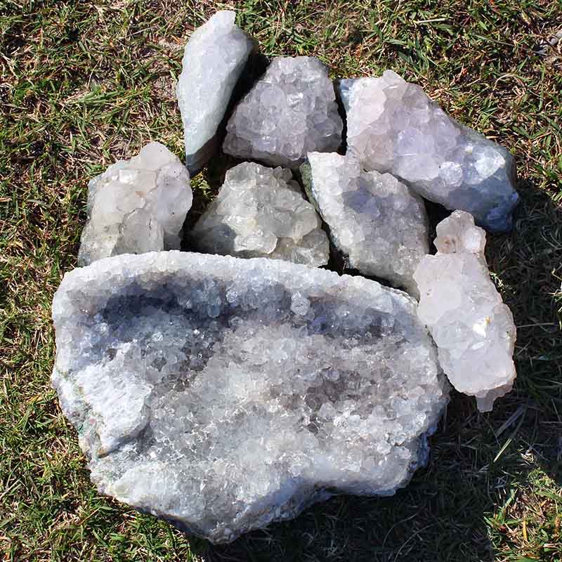 10kg Amethyst Rough Crystal with Terminated Point - S688 4 10kg Amethyst Rough Crystal with Terminated Point - S688 | Himalayan Salt Factory