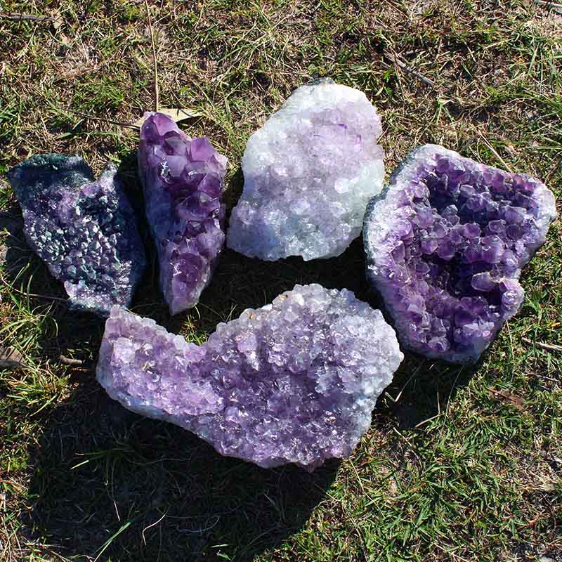 10kg Amethyst Rough Crystal with Terminated Point - S693 4 10kg Amethyst Rough Crystal with Terminated Point - S693 | Himalayan Salt Factory