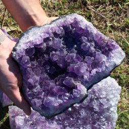 10kg Amethyst Rough Crystal with Terminated Point - S693 7 10kg Amethyst Rough Crystal with Terminated Point - S693 | Himalayan Salt Factory