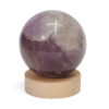0.79kg Amethyst Crystal Sphere with LED Light Small Display Base DK60 | Himalayan Salt Factory