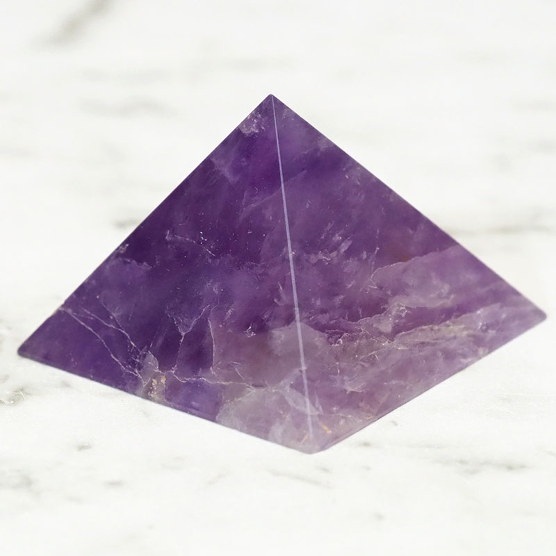 Amethyst Pyramid – Medium 3 Amethyst Pyramid – Medium | Himalayan Salt Factory