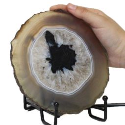 Brazilian Sliced Agate Crystal Lamp J1298 8 Brazilian Sliced Agate Crystal Lamp J1298-1 | Himalayan Salt Factory