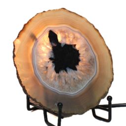 Brazilian Sliced Agate Crystal Lamp J1298-2 | Himalayan Salt Factory
