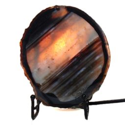 Brazilian Sliced Agate Crystal Lamp J1301 7 Brazilian Sliced Agate Crystal Lamp J1301 | Himalayan Salt Factory