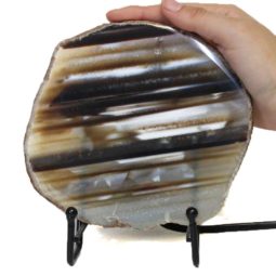 Brazilian Sliced Agate Crystal Lamp J1302 8 Brazilian Sliced Agate Crystal Lamp J1302 | Himalayan Salt Factory