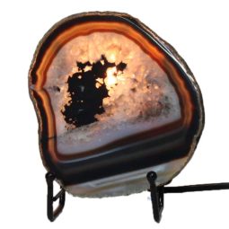 Brazilian Sliced Agate Crystal Lamp J1303-2 | Himalayan Salt Factory