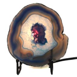 Sliced Brazilian Crystal Agate Lamp J1316 8 Brazilian Sliced Crystal Agate Lamp J1316 | Himalayan Salt Factory