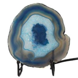 Brazilian Sliced Crystal Agate Lamp J1316 | Himalayan Salt Factory