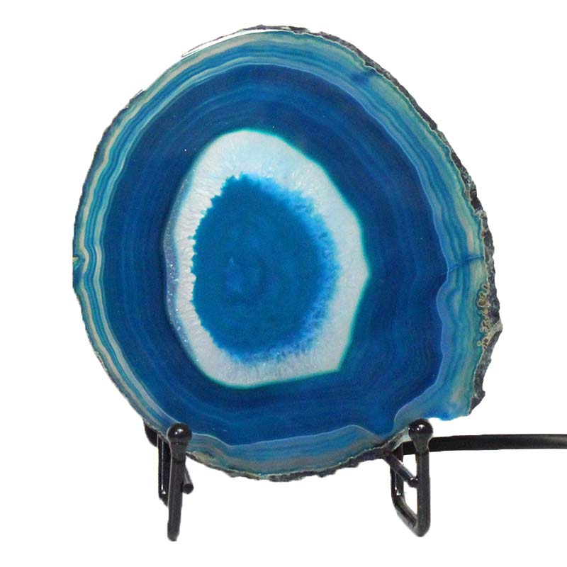 Sliced Brazilian Crystal Agate Lamp J1320 3 Brazilian Sliced Crystal Agate Lamp J1320 | Himalayan Salt Factory