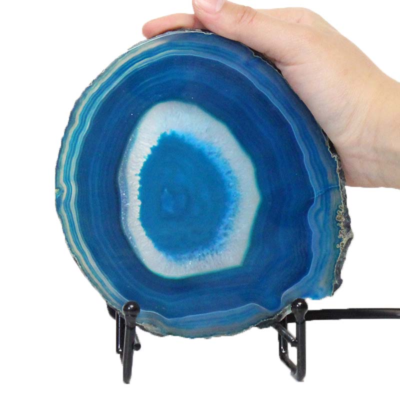 Sliced Brazilian Crystal Agate Lamp J1320 5 Brazilian Sliced Crystal Agate Lamp J1320 | Himalayan Salt Factory
