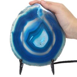 Brazilian Sliced Crystal Agate Lamp J1322 | Himalayan Salt Factory
