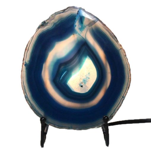 Brazilian Sliced Crystal Agate Lamp J1322 | Himalayan Salt Factory
