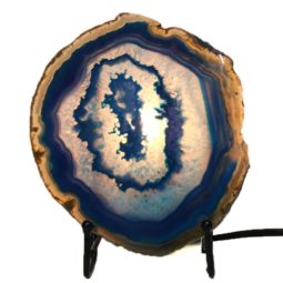 Sliced Brazilian Crystal Agate Lamp J1324 8 Brazilian Sliced Crystal Agate Lamp J1324 | Himalayan Salt Factory