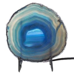Brazilian Sliced Crystal Agate Lamp J1325 | Himalayan Salt Factory