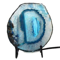 Brazilian Sliced Crystal Agate Lamp J1330 | Himalayan Salt Factory