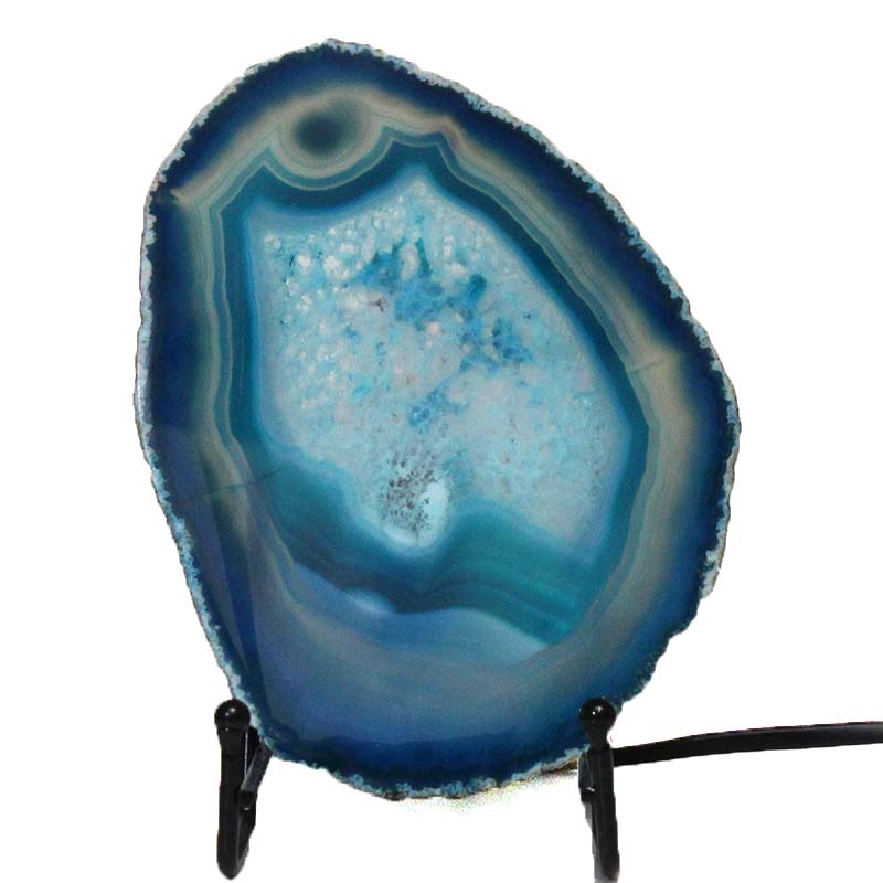 Sliced Brazilian Crystal Agate Lamp J1332 3 Brazilian Sliced Crystal Agate Lamp J1332 | Himalayan Salt Factory