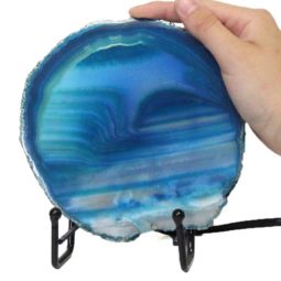 Brazilian Sliced Crystal Agate Lamp J135 | Himalayan Salt Factory
