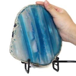 Brazilian Sliced Crystal Agate Lamp J136 | Himalayan Salt Factory