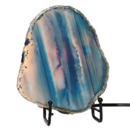 Brazilian Sliced Crystal Agate Lamp J136 | Himalayan Salt Factory