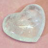 Clear Quartz Heart Shaped Palm Stone - Large | Himalayan Salt Factory