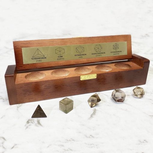Gemstone Geometric Smoky Quartz Box | Himalayan Salt Factory