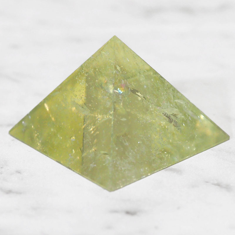 Lemon Quartz Pyramid – Small 3 Lemon Quartz Pyramid – Small | Himalayan Salt Factory