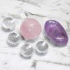 Mixed Crystal Palm Stone and Spheres Set 6 2