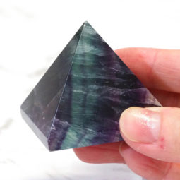 Rainbow Fluorite Pyramid – Large 7 Rainbow Fluorite Pyramid – Large | Himalayan Salt Factory