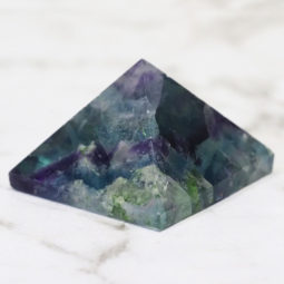Rainbow Fluorite Pyramid – Medium | Himalayan Salt Factory