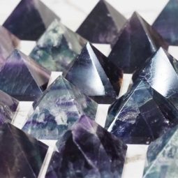 Rainbow Fluorite Pyramid – Medium 7 Rainbow Fluorite Pyramid – Medium | Himalayan Salt Factory
