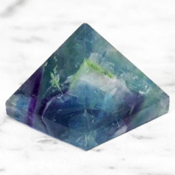 Rainbow Fluorite Pyramid – Small | Himalayan Salt Factory