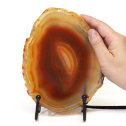 Sliced Brazilian Crystal Agate Lamp S554 | Himalayan Salt Factory
