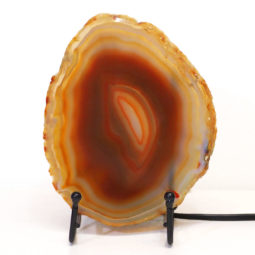 Sliced Brazilian Crystal Agate Lamp S554 | Himalayan Salt Factory