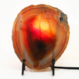 Sliced Brazilian Crystal Agate Lamp S555 | Himalayan Salt Factory