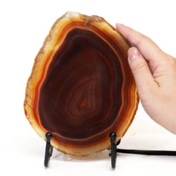 Sliced Brazilian Crystal Agate Lamp S556 9 Sliced Brazilian Crystal Agate Lamp S556 | Himalayan Salt Factory