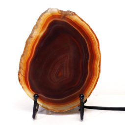 Sliced Brazilian Crystal Agate Lamp S556 | Himalayan Salt Factory