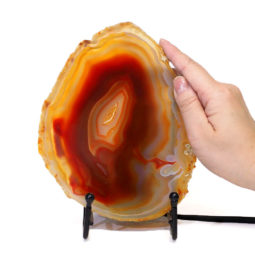 Sliced Brazilian Crystal Agate Lamp S558 9 Sliced Brazilian Crystal Agate Lamp S558 | Himalayan Salt Factory