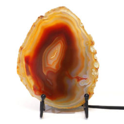 Sliced Brazilian Crystal Agate Lamp S558 | Himalayan Salt Factory