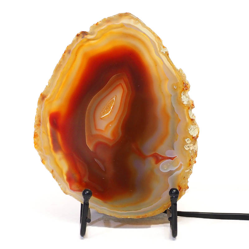 Sliced Brazilian Crystal Agate Lamp S558 3 Sliced Brazilian Crystal Agate Lamp S558 | Himalayan Salt Factory