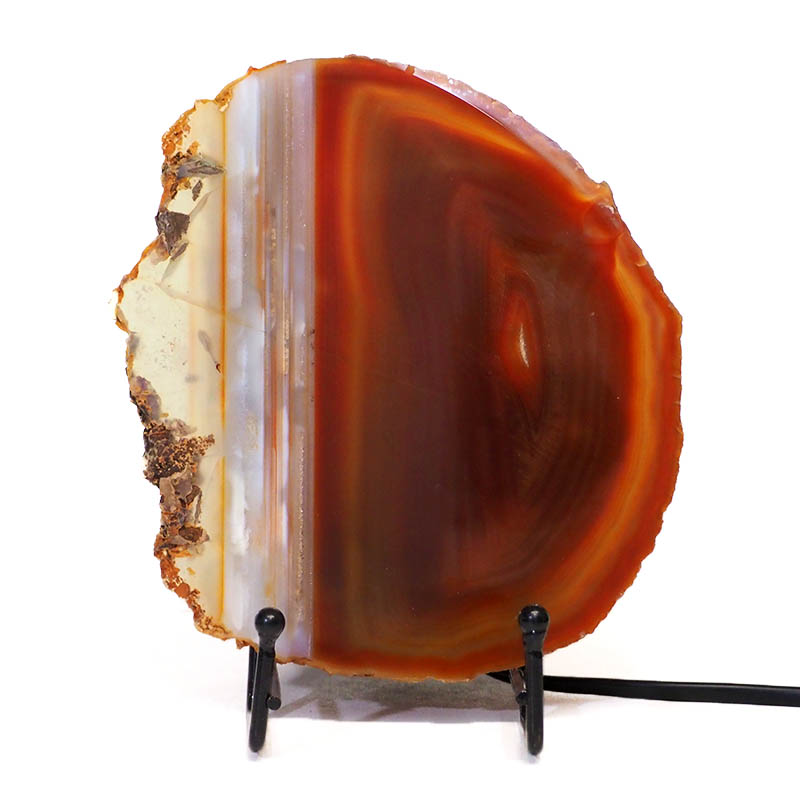 Sliced Brazilian Crystal Agate Lamp S559 3 Sliced Brazilian Crystal Agate Lamp S559 | Himalayan Salt Factory