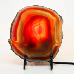 Sliced Brazilian Crystal Agate Lamp S563 8 Sliced Brazilian Crystal Agate Lamp S563 | Himalayan Salt Factory