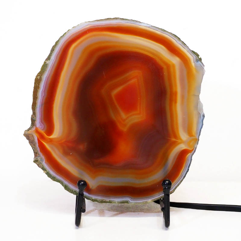 Sliced Brazilian Crystal Agate Lamp S563 3 Sliced Brazilian Crystal Agate Lamp S563 | Himalayan Salt Factory