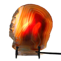 Sliced Brazilian Crystal Agate Lamp S564 8 Sliced Brazilian Crystal Agate Lamp S564 | Himalayan Salt Factory